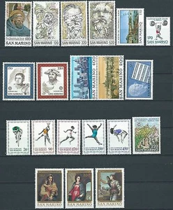 1980 SAN MARINO ANNATA 20 VALORI MNH ** - ED2 - Picture 1 of 1