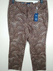 Women's Animal Print Lexington Straight Charter Club Jeans Size 20W - Picture 1 of 10