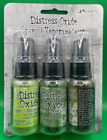 Tim Holtz distress oxide spray  Twisted Citron , Mowed Lawn , Peeled Paint