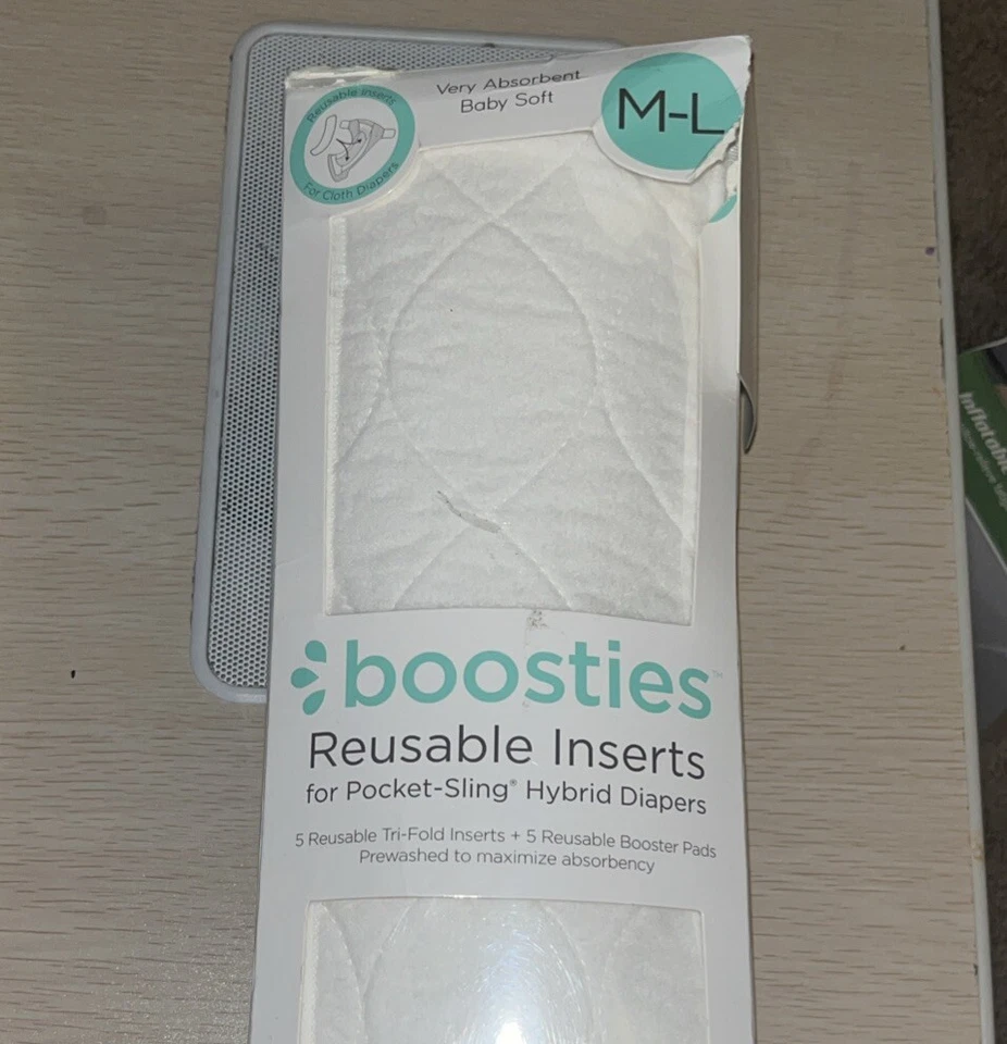 Honest/Amazing Boosties Reusable Inserts For PocketSling Hybrid Diapers M/L  - Image 1 of 2