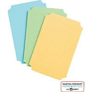 Martha Stewart 45119 Avery Sticky Notes 3.75" x 5" Ultra hold 2 packs Pastel - Picture 1 of 4