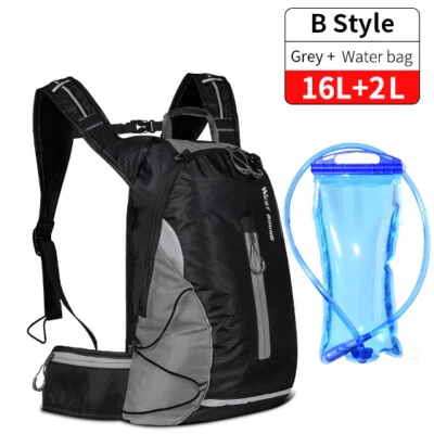 Mochila de hidratação WEST BIKING pacote ciclismo caminhada ao ar livre bolsa de acampamento 16L - Imagem 1 de 4