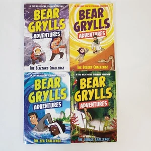 Lot of 4 Bear Grylls Adventures Paperback Children's Blizzard Desert Sea Jungle - Picture 1 of 13