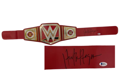 Hollywood Hulk Hogan Signed Autograph Replica Championship Belt WWF WWE Beckett - Image 1 of 3