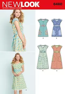 New Look Sewing Pattern 6460 Misses Dress Size XS-XL Euro XR-XG - Picture 1 of 1