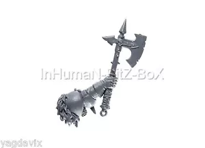 CW20 BRAS HACHE CHAMPION GUERRIER CHAOS WARRIOR WARHAMMER BITZ - Imagen 1 de 1
