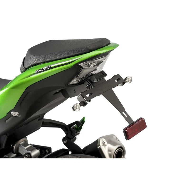 SUPPORT DE PLAQUE D'IMMATRICULATION PUIG POUR KAWASAKI Z900 20-24 NOIR-OFFRE - Photo 1/1