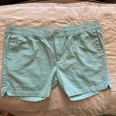 Pantalones cortos chinos para hombre verde azulado talla XXL ropa adecuada sureña Foto 1 de 4