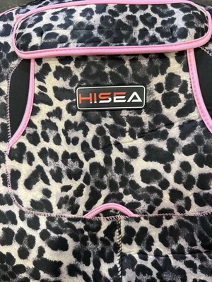 HISEA Women’s Leopard Print Neoprene Insulated Hunt Fish Chest Waders Sz 6 NWT! - Image 1 of 4