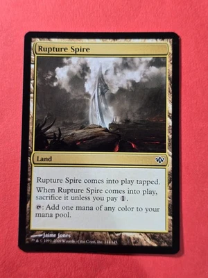 2009 Magic The Gathering Conflux #144 Rupture Spire, Land, C, NF, cd11 - Image 1 of 3