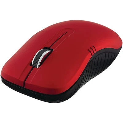 Verbatim Wireless Notebook Optical Mouse Red 2.4GHz Plug and Play 1200 DPI - Image 1 of 4