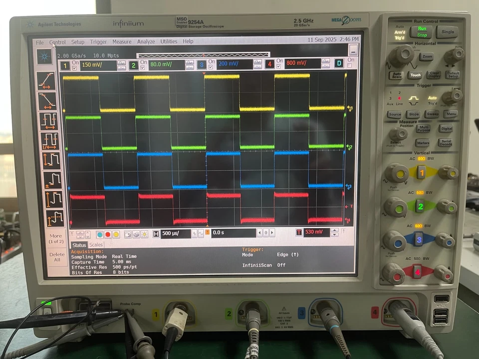 Agilent Infiniium MSO9254A Mixed Signal Oscilloscope 2.5 GHz, 20 GSa/s _0107 - Image 1 of 4
