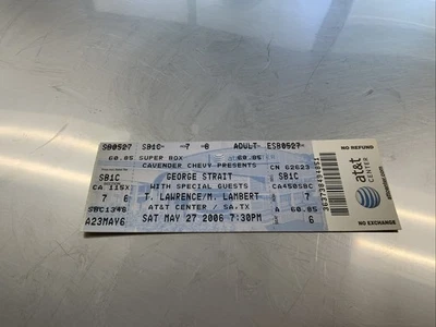 Boleto George Strait 2006 - concierto completo Texas 06' Foto 1 de 2