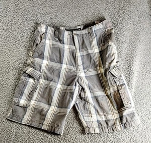 Men's Pre-owned Beverly Hills Polo Club Cargo Style Plaid Shorts Size 36 - Picture 1 of 4