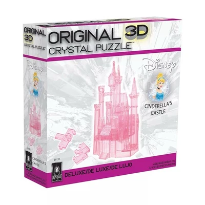 BePuzzled Original DELUXE 3D Crystal Puzzle- Cinderellas Castle -71 Pieces - B1 - Image 1 of 3