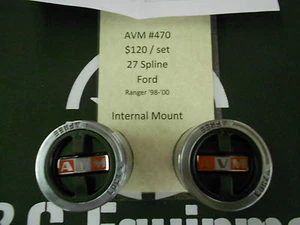 AVM 470 locking hubs Ford Ranger 1998 1999 2000 warn 61572 Internal mount lock - Picture 1 of 6