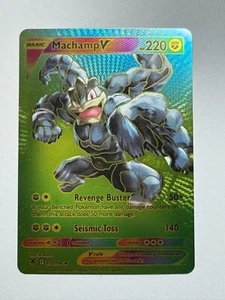 Pokemon Machamp V RAINBOW DISPLAY Karte NEUWERTIG - Bild 1 von 4