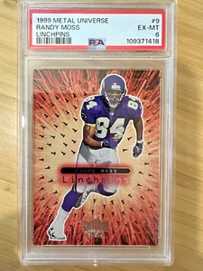 1999 SkyBox Metal Universe Linchpins RANDY MOSS #9 PSA 6 POP 3 RARE! HOF - Picture 1 of 2