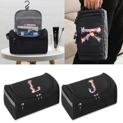 Womens Wash Bag Toiletry handbag Hanging Travel Case Cosmetic Make Up Pouch UK
