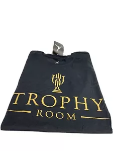 AirJordan TrophyRoom Jumpman Black/Gold ShortSleeve Mens T-Shirt 847739-013 SZ S - Picture 1 of 11