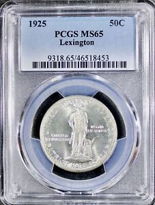 1925 LexingtonCommemorative Half Dollar - PCGS MS-65- Mint State 65