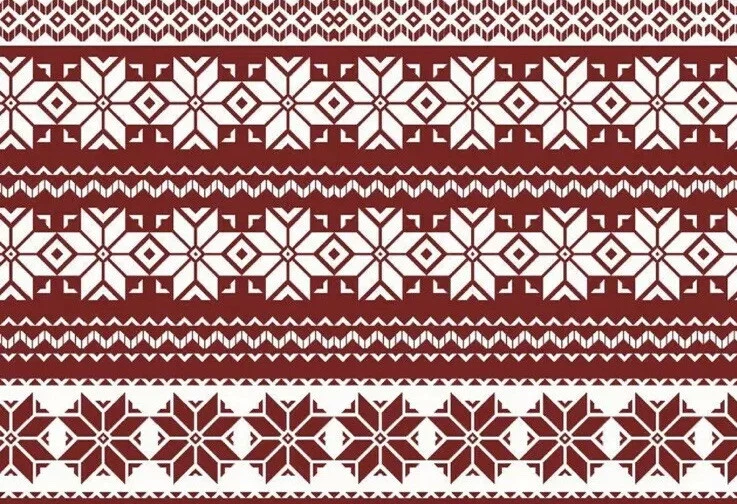 "Cuarto de grasa a rayas rojas nórdicas 18""x21""" Foto 1 de 1