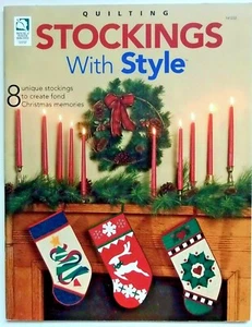 Christmas Stockings with Style Quilt Pattern Book 8 Designs 2004 - Picture 1 of 4