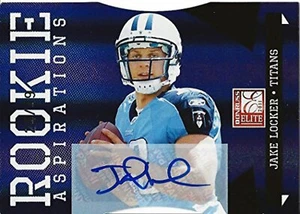 JAKE LOCKER 2011 Panini Donruss Elite Fútbol ROOKIE ASPIRATIONS AUTÓGRAFO (Diez - Imagen 1 de 1