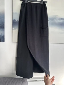 CREA Concept Black Wool Panelling Maxi Midi Long Women Skirt/ Size M - Picture 1 of 24