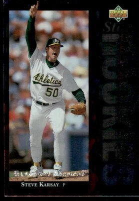 1994 Upper Deck Electric Diamond Star Rookies Steve Karsay . Oakland Athletics - Image 1 of 2