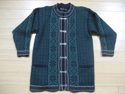 Зеленый свитер Nordstrikk размер Small сделано в Норвегии натуральная шерсть - Изображение 1 из 4