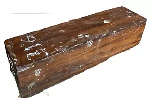 True Lignum Vitae Pezzo Legno Crackizzato 3x3x12 Guaiacum officinale Diga Idro - Foto 1 di 9