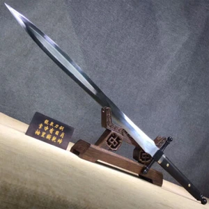 HOCHWERTIGES OUTDOOR JAGDSCHWERT BREITSCHWERT MANGANSTAHL KLINGE KAMPF DAO - Bild 1 von 10
