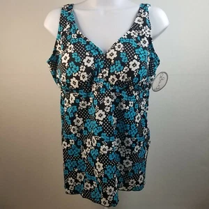 Prego Maternity Women's Maternity Printed Posh Tankini Swimsuit Size XL - Picture 1 of 4