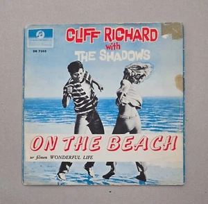 CLIFF RICHARD&THE SHADOWS "ON THR BEACH" SWEDEN BLACK SP - Picture 1 of 4