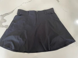 Eddie Bauer Flared Skort Skirt Women's Sz 6 Black AK92 - Picture 1 of 7