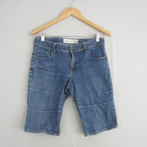 Just Jeans Shorts Womens 10 Blue Denim Straight Mid Rise Bermuda Casual Ladies - Picture 1 of 15