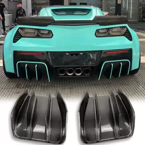 Kohlefaser Heck Stoßstange Diffusor Hecklippe für Chevrolet Corvette C7 Z06 14-19 - Bild 1 von 6