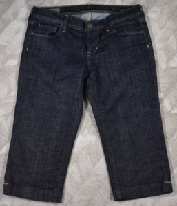 CITIZENS OF HUMANITY Womens Blue Crop Jean Stretch Bisou #259 Bardot Capris 28 - Picture 1 of 17