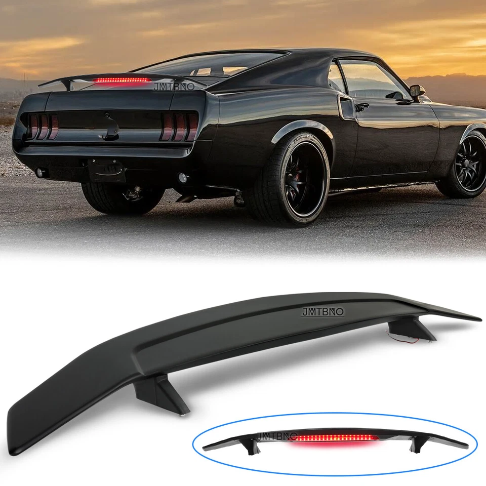 Alerón trasero deportivo de 52" con luz LED de freno para Ford Mustang 1970-1973 Foto 1 de 4