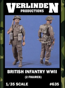 1/35 Resin Model WWII British Infantry (2 Figures/Set) VERLINDEN #635 - Picture 1 of 2