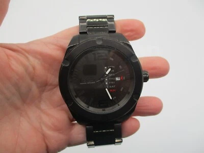 RELOJ DANIEL STEIGER 9170K-M PESADO SÓLIDO NEGRO INOXIDABLE PARA HOMBRES con DÍAS DE LA SEMANA Foto 1 de 4