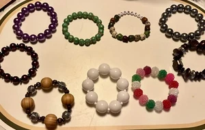 Handcrafted Stretch Bracelets...YOUR CHOICE...$4...EACH...Variety - Picture 1 of 11