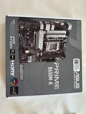 ASUS PRIME B650M-K  M-ATX SOCKET AMD AM5 DDR5 PER CPU 7/8/9XXX - Immagine 1 di 4