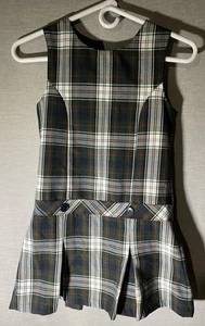 Tommy Hilfiger Lloyd Green Plaid School Uniform Jumper Size 8 - Picture 1 of 4
