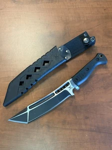 United Cutlery M48 Sabotage Knife 8" Stainless Tanto Blade Black Rubber Handle - Picture 1 of 6