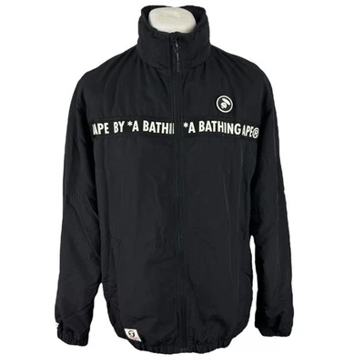 Aape By Bathing Ape Jacket Medium Black Lightweight Zip Up Jacket M - Image 1 of 4