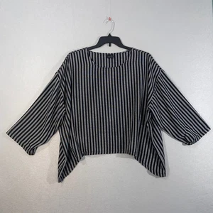 Dairi Fashion Damen Tunika Onezsize schwarz grau relaxed kastig Lagenlook Marokko - Bild 1 von 11