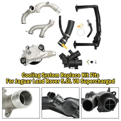 NUEVO Kit de reemplazo de sistema de refrigeración para motor Jaguar Land Rover 5,0 L V8 sobrealimentado Foto 1 de 4