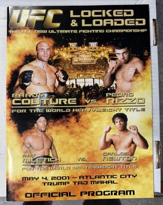 UFC 31 Randy Couture vs Pedro Rizzo 2001 RARO Programa Oficial, Atlantic City NJ Foto 1 de 4